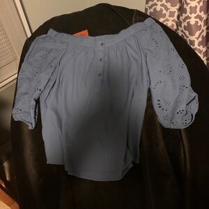 Off the shoulder flowy top